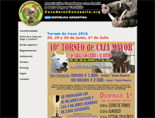 Tablet Screenshot of cazadoresconjauria.org